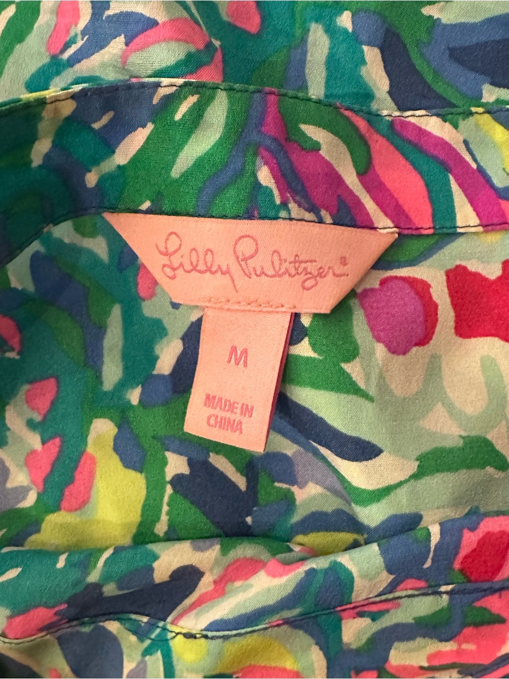 Lilly Pulitzer Adira Silk Off Shoulder Dress Indigo Exotic Escapade EUC M Rare - Picture 4 of 4